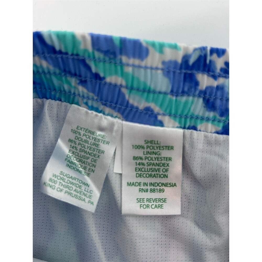 Lilly Pulitzer Luxletic Ocean Trail Shorts Blue Haven Preppy Athleisure, XS - Picture 7 of 7